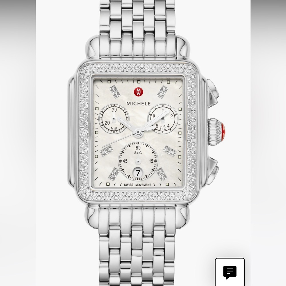 Michele brand watch with diamonds - New